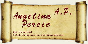 Angelina Perčić vizit kartica